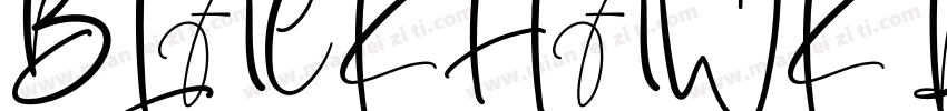 BLACKHAWK Regular字体转换